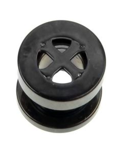 Riddarkors - Svart Piercing Tunnel