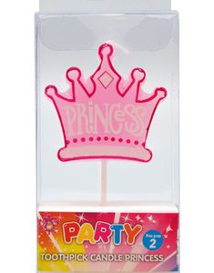 Prinsess Krona Tårtljus 10 cm