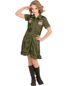 Top Gun inspirerad Barndräkt till Flicka