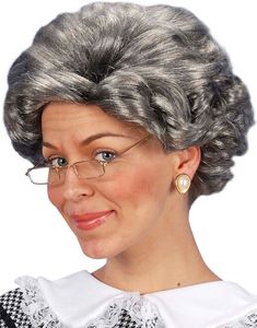 Mormor Astrid - Grå Peruk