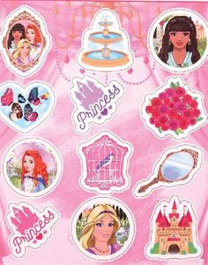 12 stk Prinsessa Klistermärken