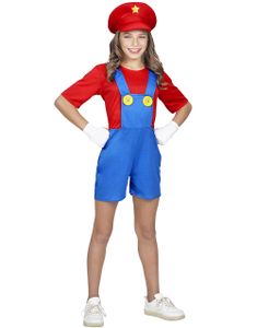 Mario-Inspirerad Maskeraddräkt för Flickor