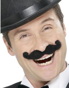 Snurrmustasch - Svart (Lösmustasch)