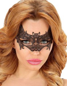 Svart Flaggermus Øyemaske