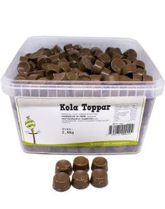2,4 kg Sjokodaldetopper - Sjokoladebiter med karamellfyll