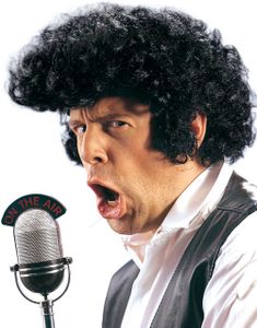 Elvis Look - Svart Peruk