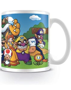 Super Mario Gjengen Keramikk Krus - Lisensiert