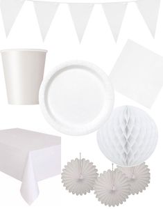 Vit Festförpackning för 14 Personer