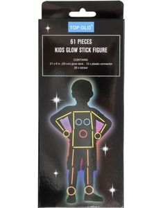 Glow Stick Figur Med 61 Delar - Pojke
