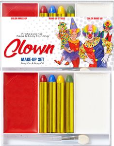 Clown Sminkset 7 Delar