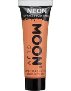 Orange Pastell Neon UV/Blacklight Ansikts- och Kroppsfärg 12 ml