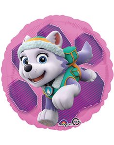 Folieballong med Tvåsidigt Motiv 43 cm - Paw Patrol Girls