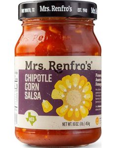 Mrs. Renfro's Chipotle Corn Salsa - Mildt Sterk Mais-Salsasaus med Chipotle Chili 454 gram (USA Import)