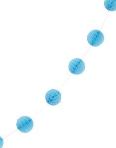 Ljusblå Honeycombgirlang 213 cm
