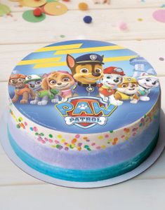 Kakebilde med Paw Patrols Motiv