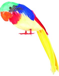 Färgglad Papegoja 30 cm Dekoration/Kostymtillbehör