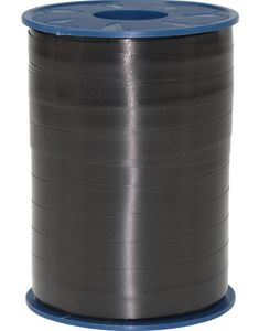 250 meter Svart Ballongsnöre / Presentband - Extra Brett 10 mm