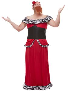 The Greatest Showman Inspirerad Bearded Lady Dräkt till Man