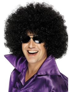 Jättestor Svart Afroperuk