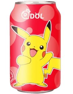 Pokemon Pikachu Strawberry Sparkling Water - Kullsyrevann med Jordbærsmak 330 ml (Asia Import)