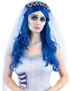 Licensierad Corpse Bride Peruk