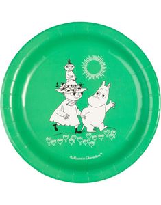 8 stk Mummitrollet Papptallerkener 23 cm