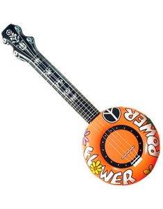 Flower Power – Orange Uppblåsbar Banjo