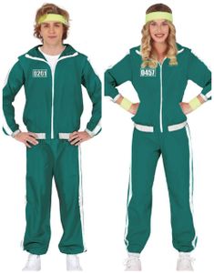 Pardräkt - Squid Game-inspirerad Tracksuit Dräkt