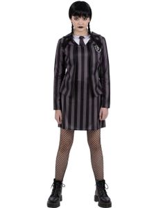 Wednesday Inspirert Gotisk Skoleuniform Barnekostyme