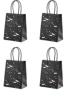 1 st Svart Godispåsar med Fladdermusmotiv