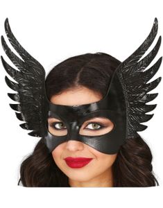 Svart Øyemaske med Vinger