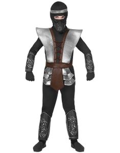 Svart Ninja Master Maskeraddräkt (Barn)