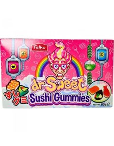 Dr Sweet Sushi Gummies - Vingummi Formet som Sushi 60 gram