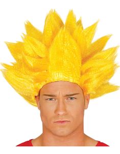 Gul Anime Dragon Ball Inspirerad Peruk