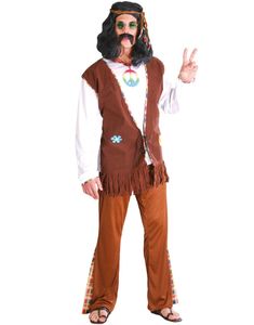 Brun Hippiedräkt till Man   