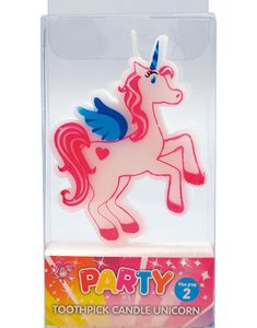 Enhörning Tårtljus 9 cm