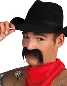 Gringo Lösmustasch - Svart