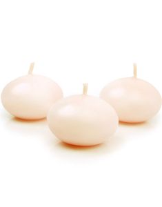 50 stk Krämfärgade Flytande Stearinljus 4 cm