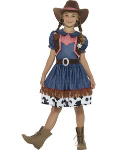 Texas Cowboydräkt till Flicka 2 Delar