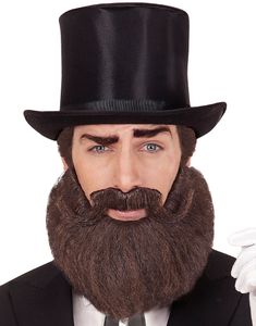 Brunt Skägg och Snurrmustasch