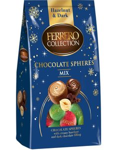 Ferrero Collection Chocolate Spheres - Mørk Sjokolade og Hasselnøtt Fyll 100 gram