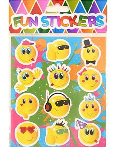 12 stk Emoji Klistermärken