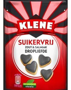 Klene Myke Salt og Salmiak Hjertebiter 90 gram