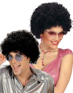 Unisex Svart Afroperuk