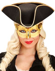 Metallisk Guldfärgad Ögonmask i Plast