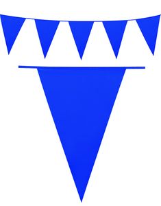 Royal Blå Banner med Stora Vimpel Flaggor 10 meter