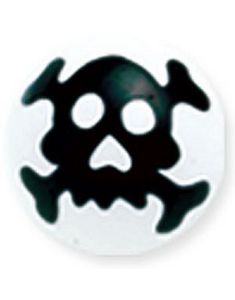 Skull - Vit Akrylkula