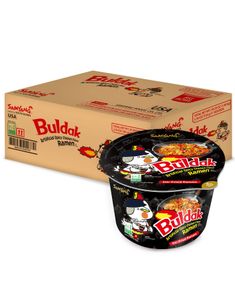 ÄT SNART PRODUKT - 12 st Samyang Buldak Hot Chicken Ramen Flavour Bowl 105 gram (Korea Import) - Hel Låda (15.04.2026)