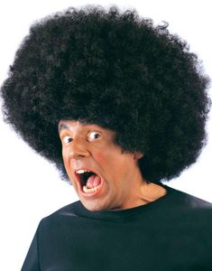 Överdimensionerad Afroperuk - Svart