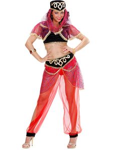 Röd Harem Maskeraddräkt (Dam)